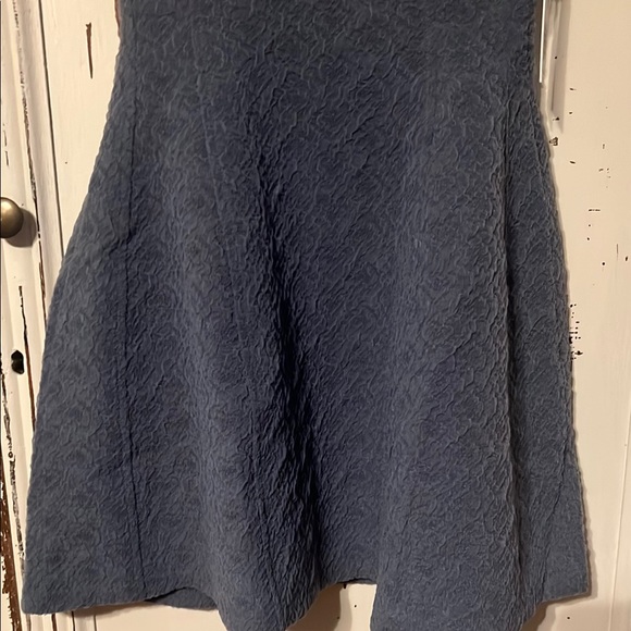 WeWoreWhat Blue Plunge Neck A-Line Sundress - Picture 10 of 15